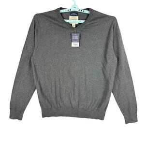 St. Johns Bay Men's Super Soft Pullover Long Sleeve‎ Gray Sweater Size XL NWT
